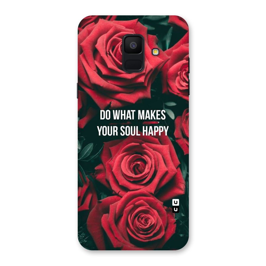 Soul Happy Back Case for Galaxy A6 (2018)