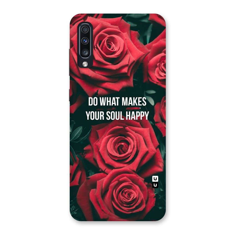 Soul Happy Back Case for Galaxy A70