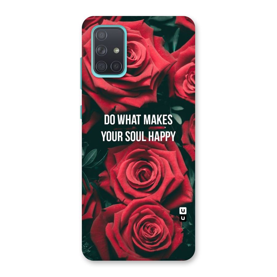 Soul Happy Back Case for Galaxy A71