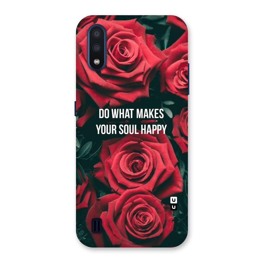 Soul Happy Back Case for Galaxy M01