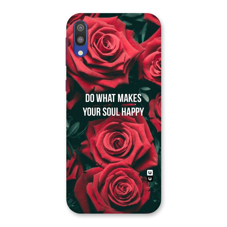 Soul Happy Back Case for Galaxy M10