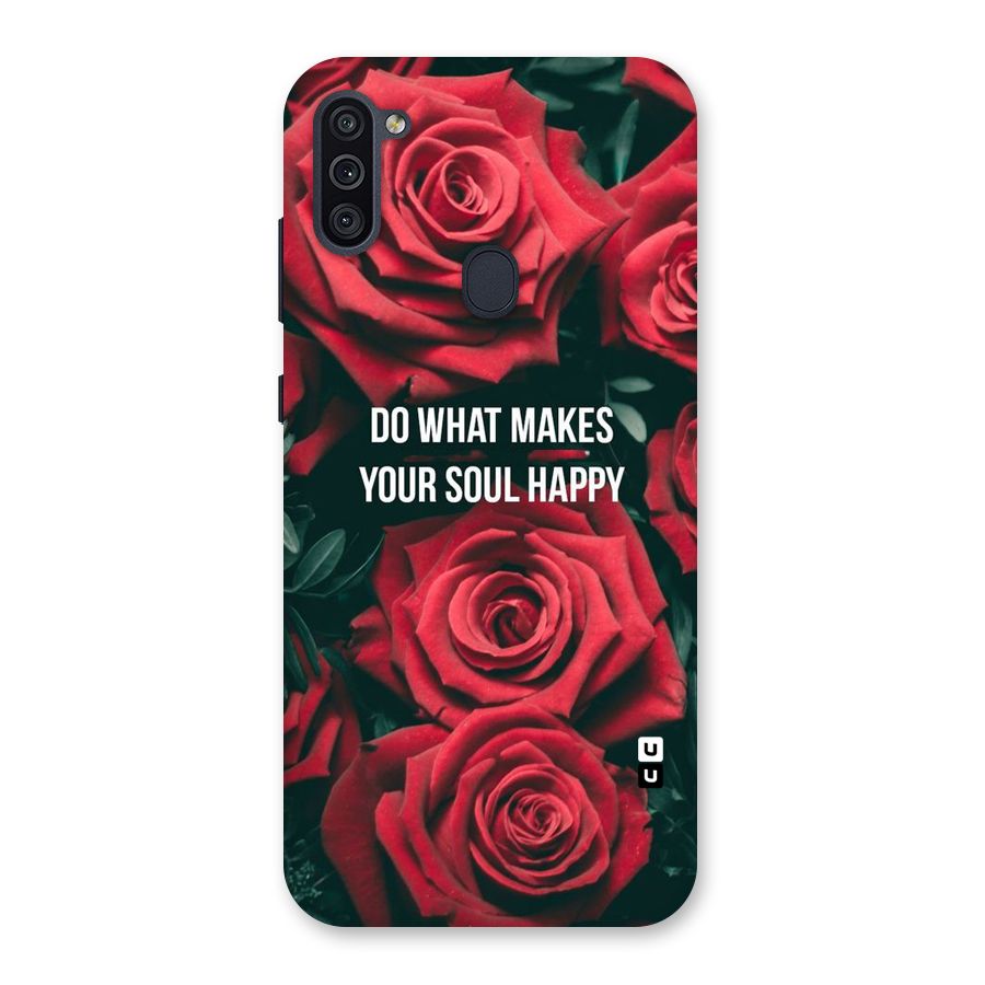 Soul Happy Back Case for Galaxy M11