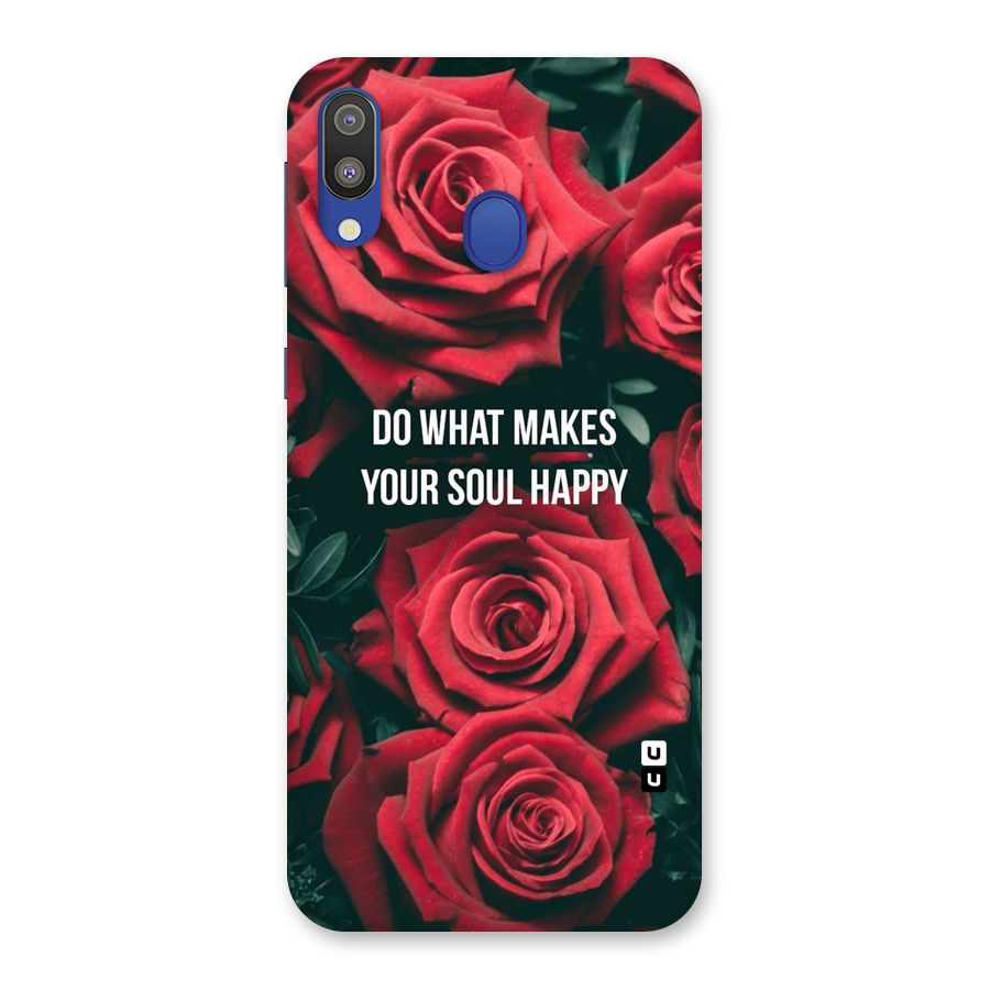 Soul Happy Back Case for Galaxy M20