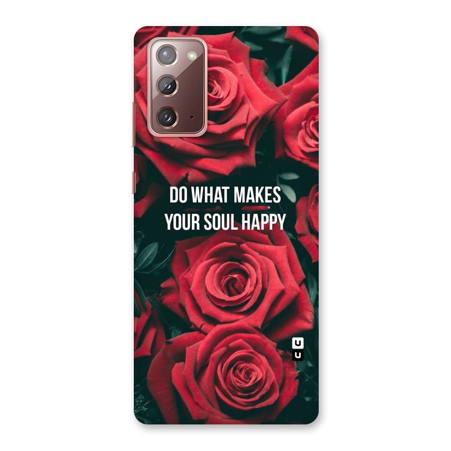 Soul Happy Back Case for Galaxy Note 20
