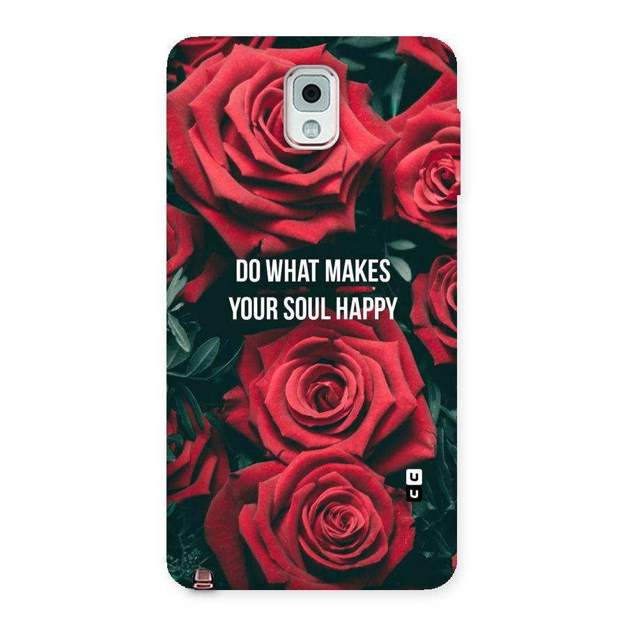 Soul Happy Back Case for Galaxy Note 3