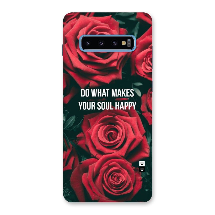 Soul Happy Back Case for Galaxy S10 Plus