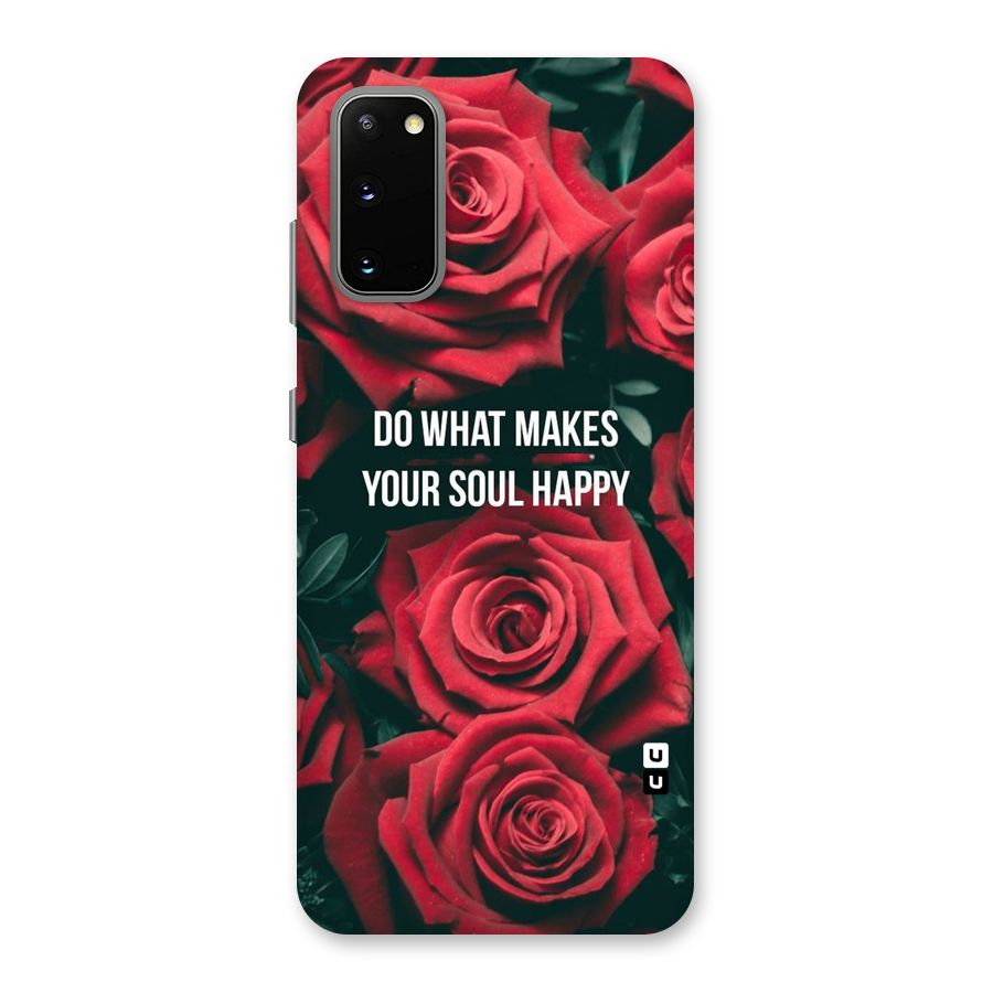 Soul Happy Back Case for Galaxy S20