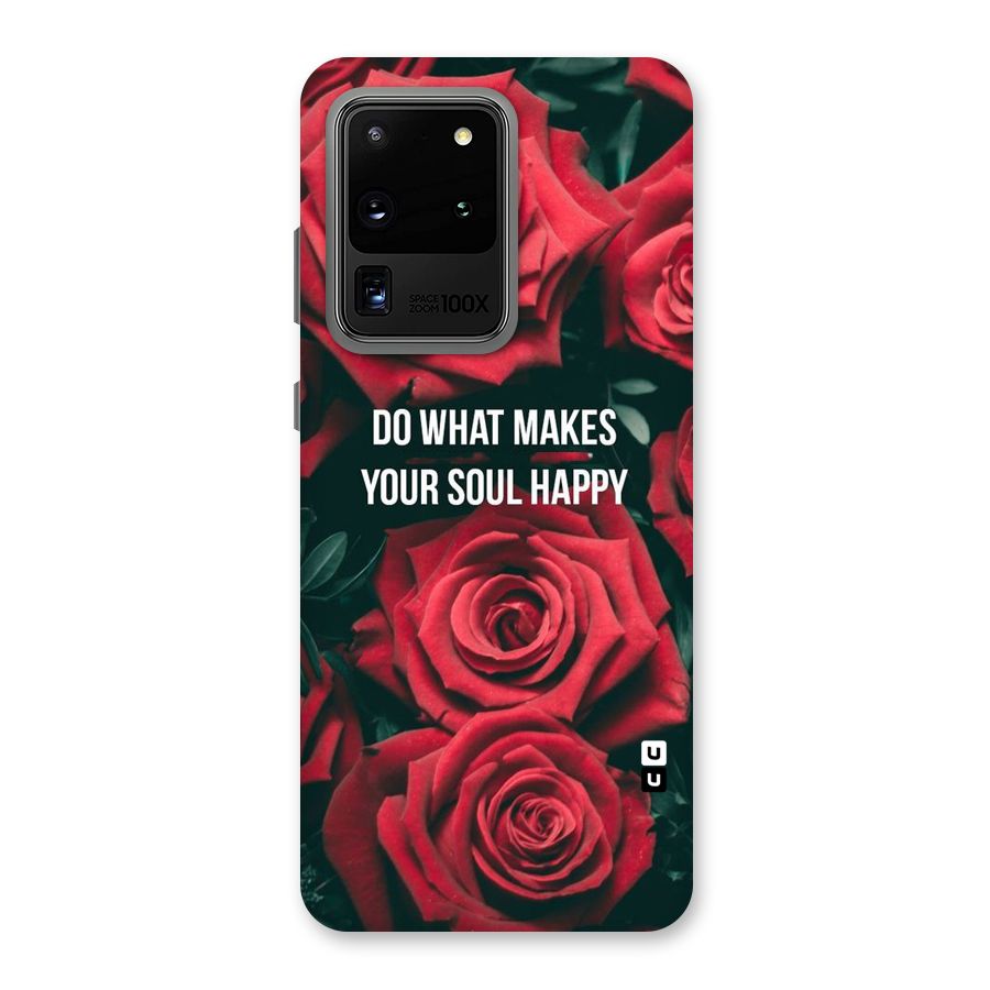 Soul Happy Back Case for Galaxy S20 Ultra