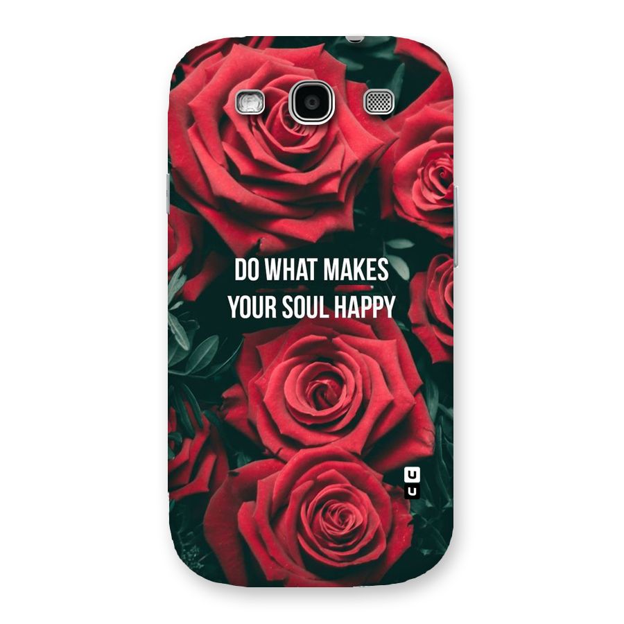 Soul Happy Back Case for Galaxy S3