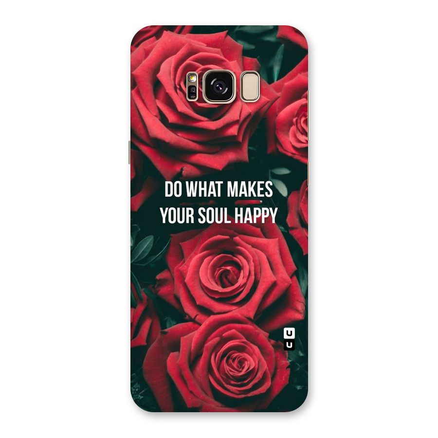 Soul Happy Back Case for Galaxy S8 Plus