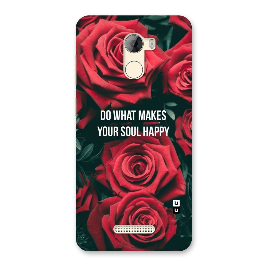 Soul Happy Back Case for Gionee A1 LIte