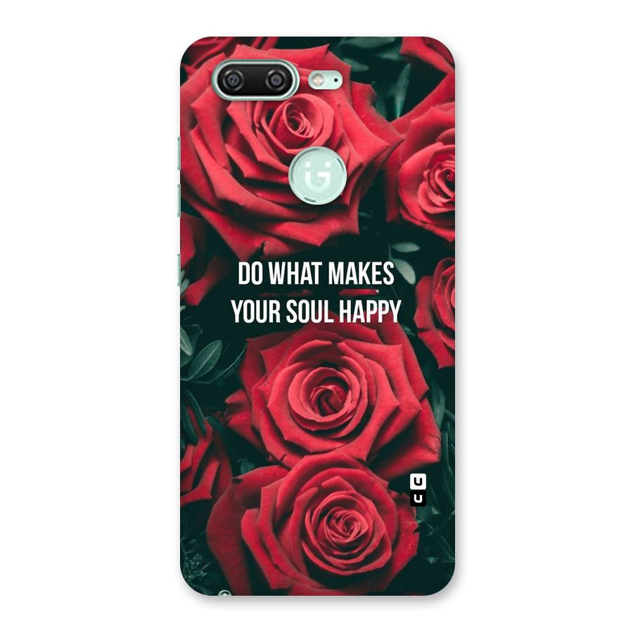 Soul Happy Back Case for Gionee S10