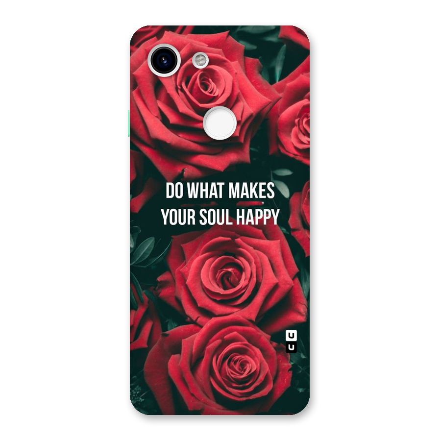Soul Happy Back Case for Google Pixel 3