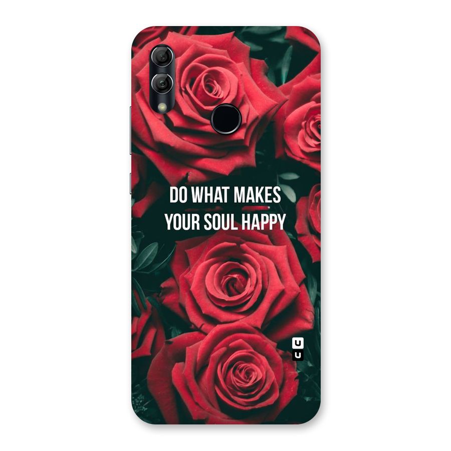 Soul Happy Back Case for Honor 10 Lite