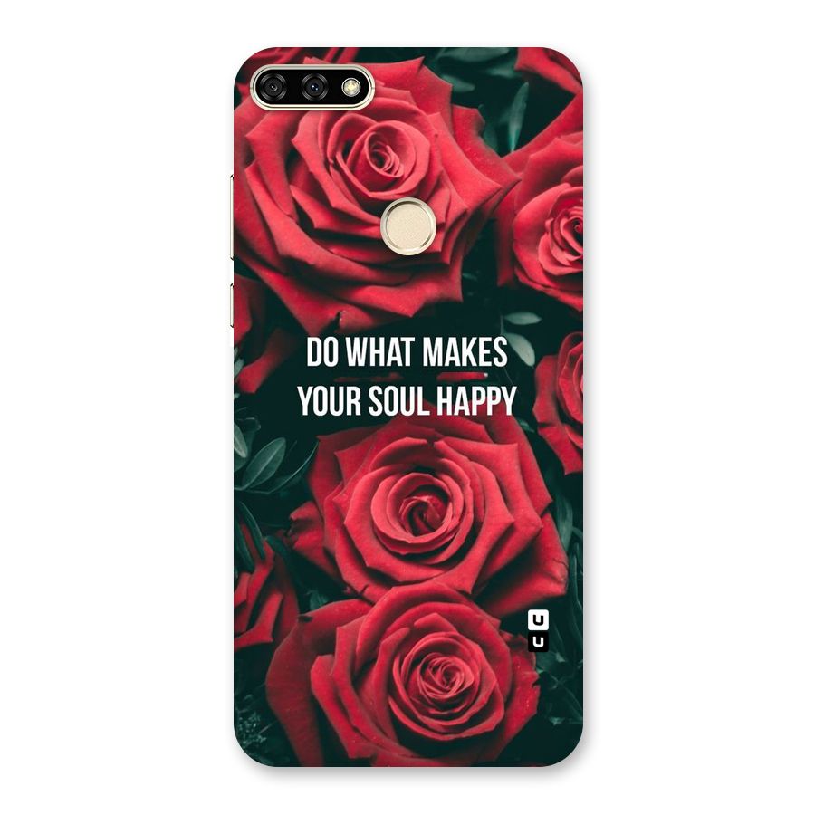 Soul Happy Back Case for Honor 7A