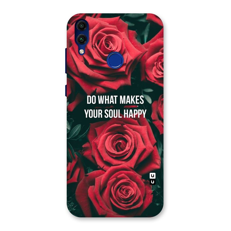 Soul Happy Back Case for Honor 8C