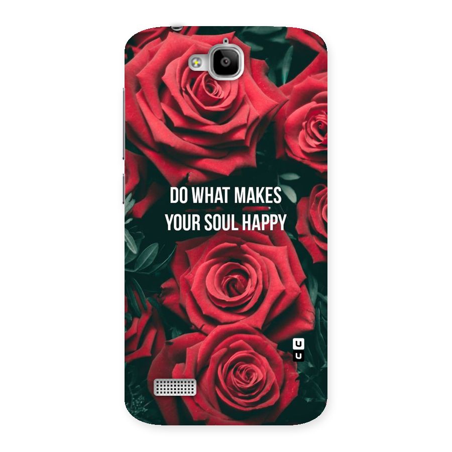 Soul Happy Back Case for Honor Holly