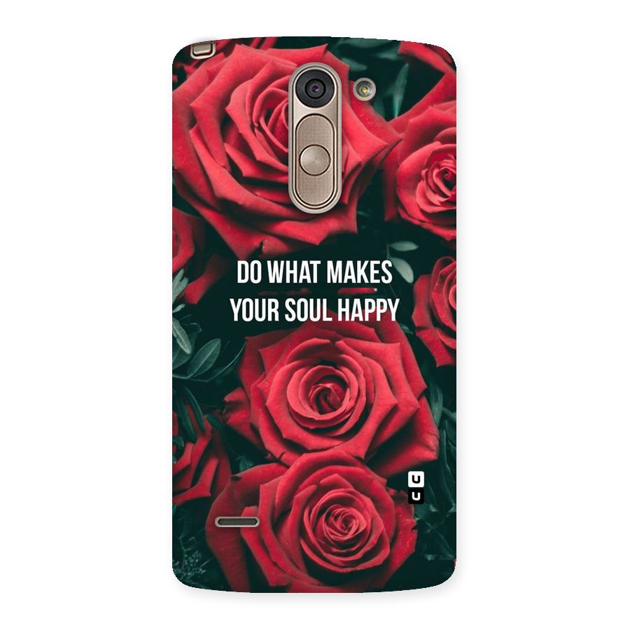 Soul Happy Back Case for LG G3 Stylus