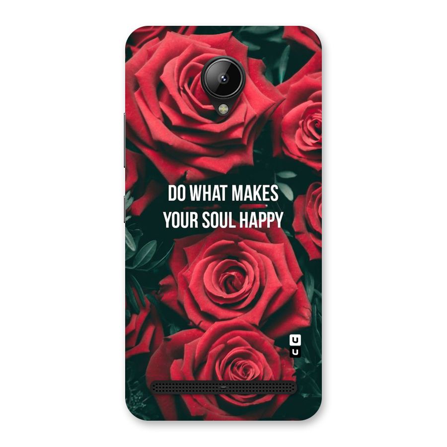 Soul Happy Back Case for Lenovo C2