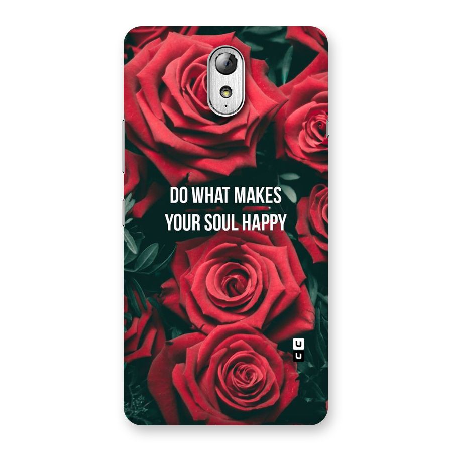 Soul Happy Back Case for Lenovo Vibe P1M