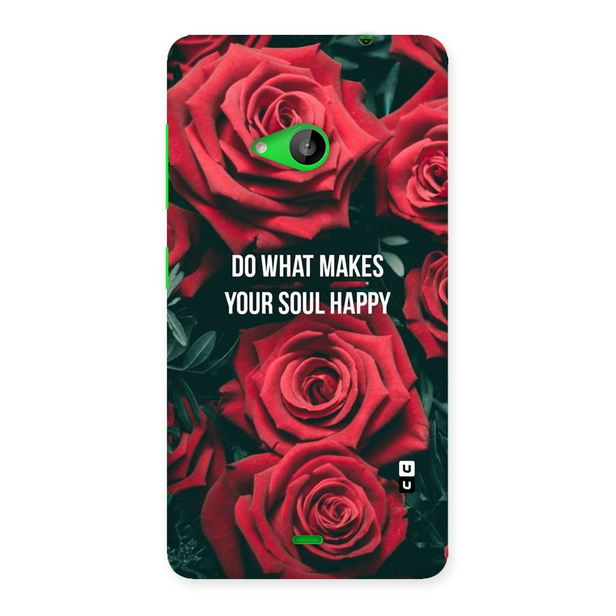 Soul Happy Back Case for Lumia 535