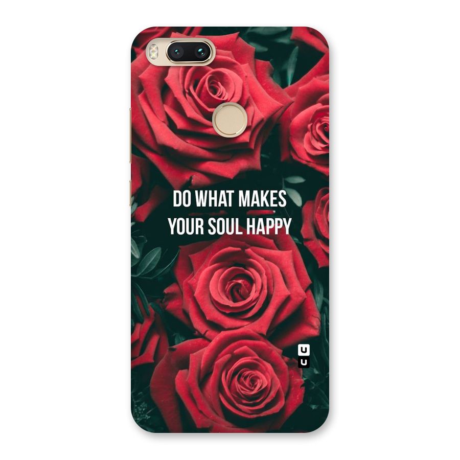 Soul Happy Back Case for Mi A1
