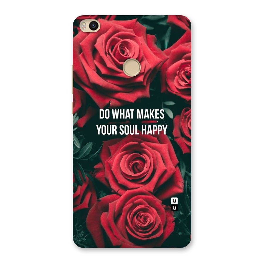 Soul Happy Back Case for Mi Max 2