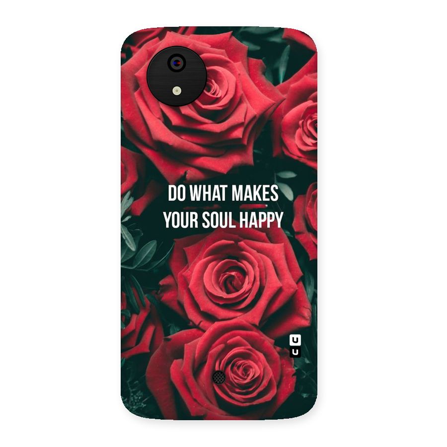 Soul Happy Back Case for Micromax Canvas A1