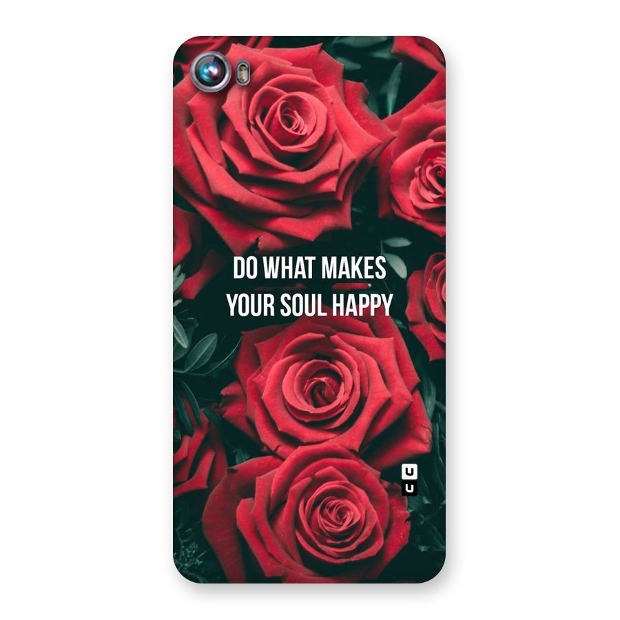 Soul Happy Back Case for Micromax Canvas Fire 4 A107