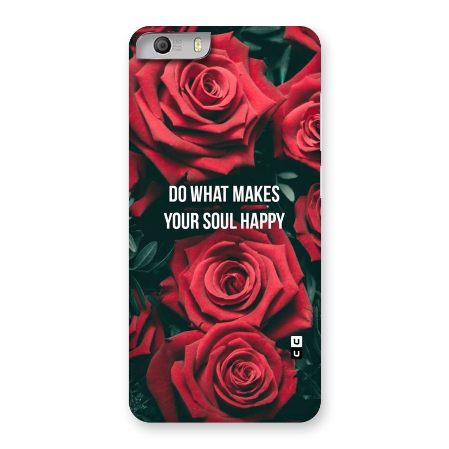 Soul Happy Back Case for Micromax Canvas Knight 2