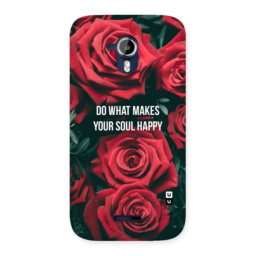 Soul Happy Back Case for Micromax Canvas Magnus A117