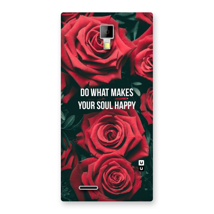 Soul Happy Back Case for Micromax Canvas Xpress A99