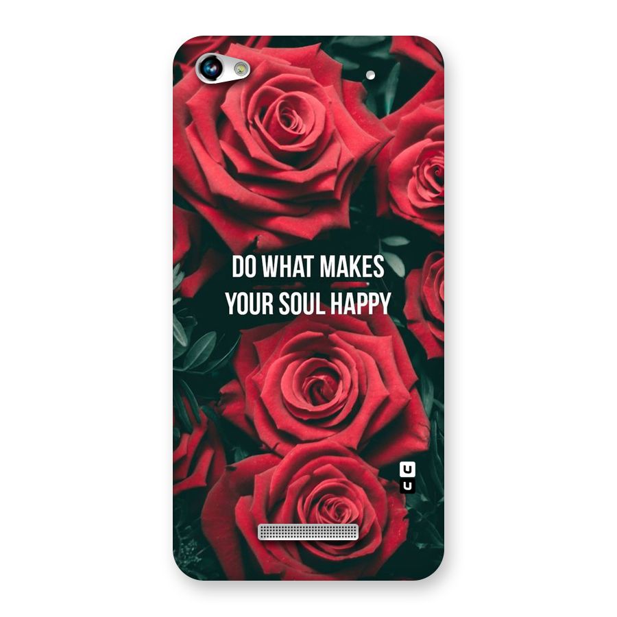 Soul Happy Back Case for Micromax Hue 2