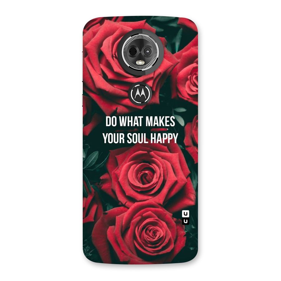 Soul Happy Back Case for Moto E5 Plus