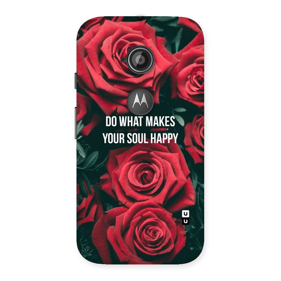 Soul Happy Back Case for Moto E 2nd Gen