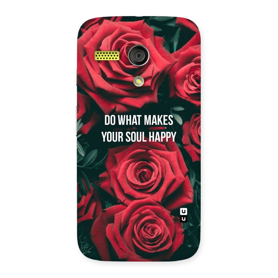 Soul Happy Back Case for Moto G