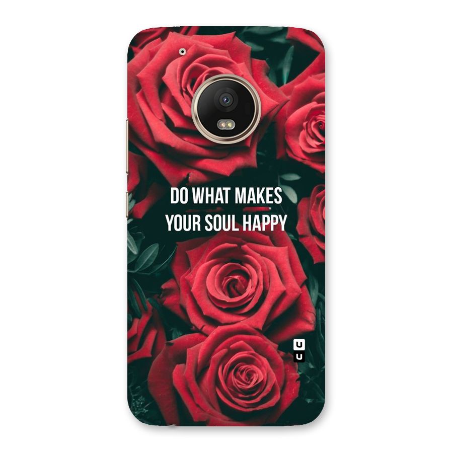Soul Happy Back Case for Moto G5 Plus