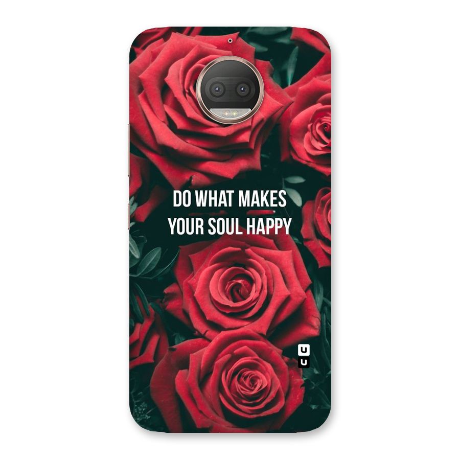 Soul Happy Back Case for Moto G5s Plus