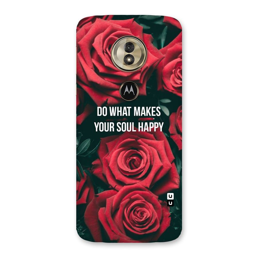Soul Happy Back Case for Moto G6 Play