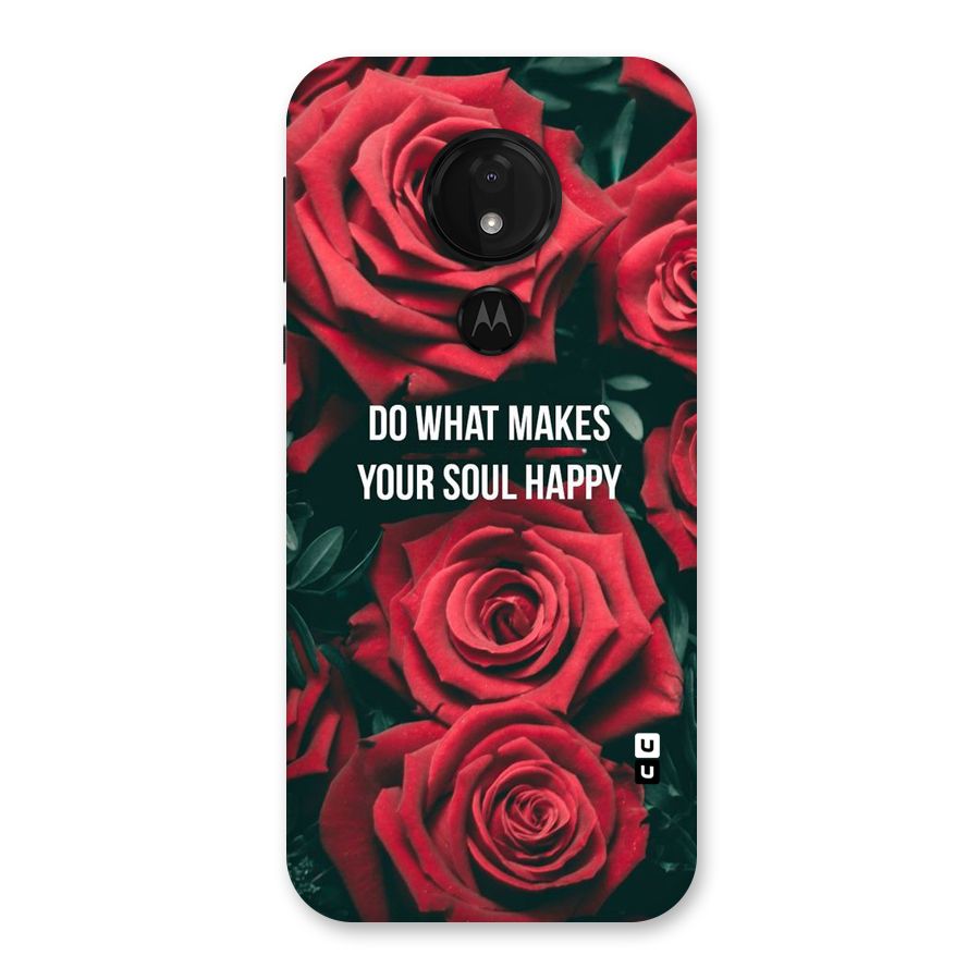 Soul Happy Back Case for Moto G7 Power