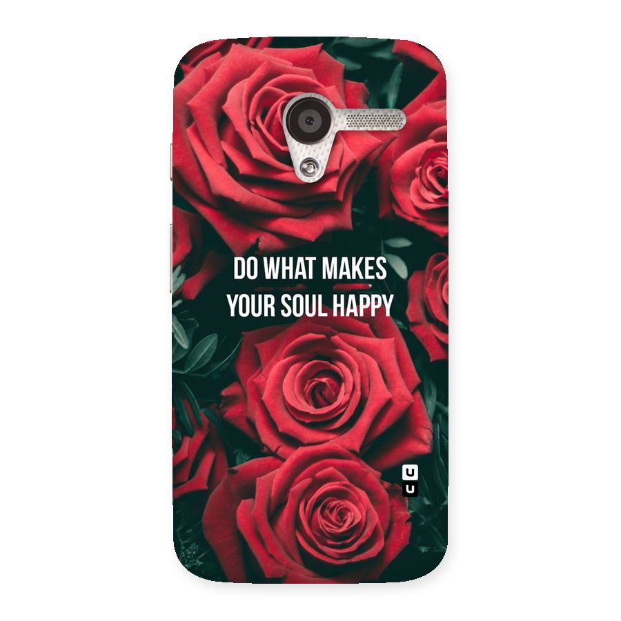 Soul Happy Back Case for Moto X