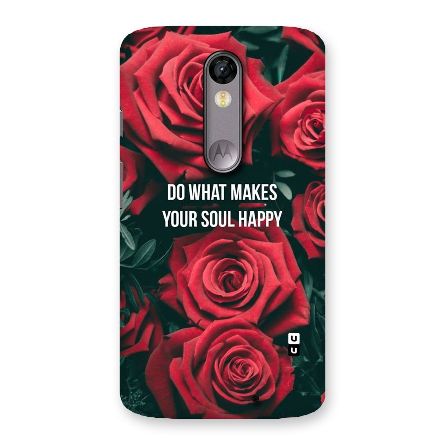 Soul Happy Back Case for Moto X Force