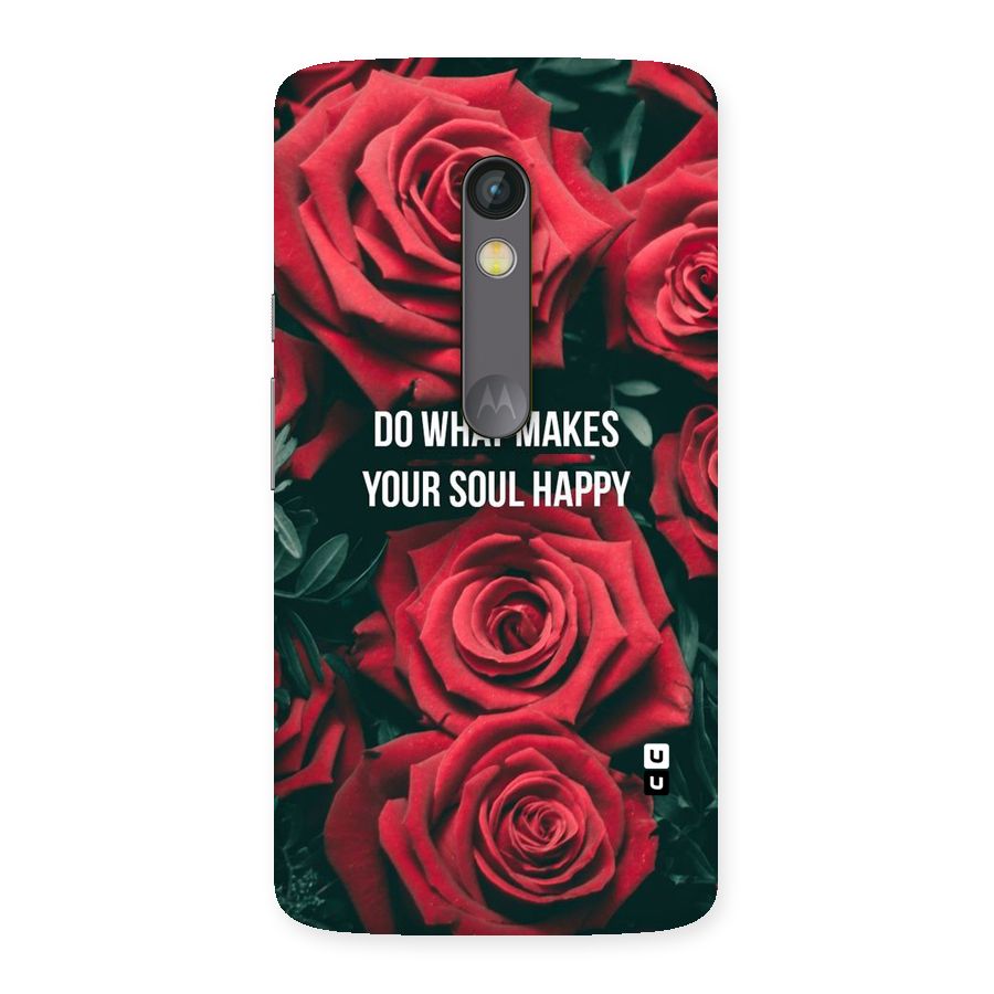 Soul Happy Back Case for Moto X Play