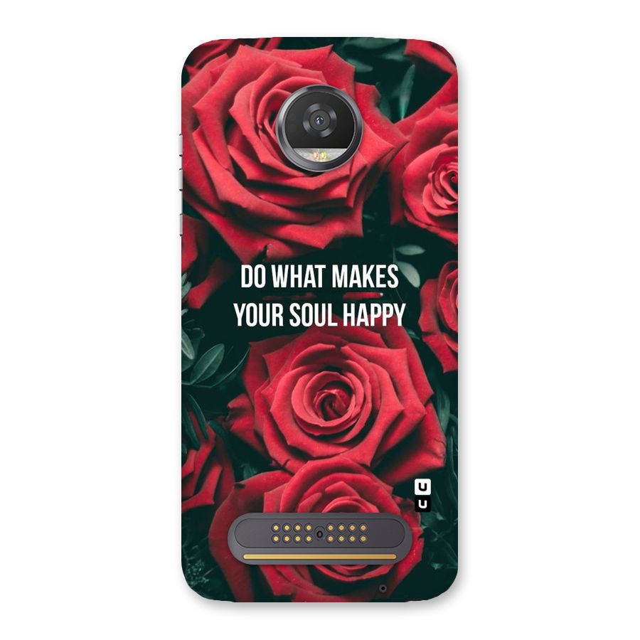 Soul Happy Back Case for Moto Z2 Play