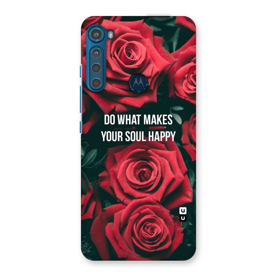 Soul Happy Back Case for Motorola One Fusion Plus