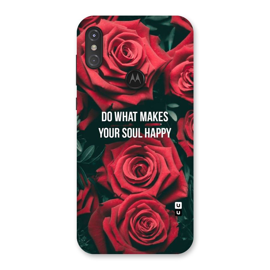 Soul Happy Back Case for Motorola One Power