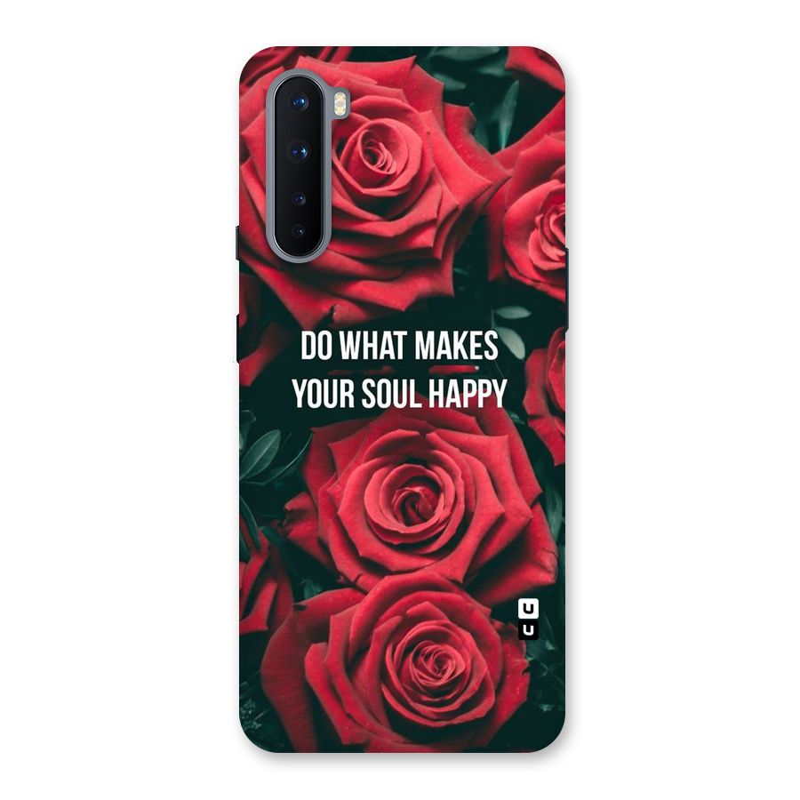 Soul Happy Back Case for OnePlus Nord