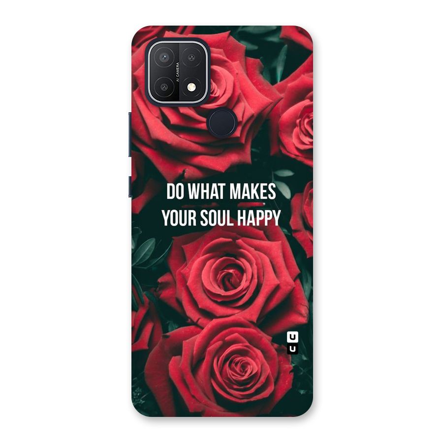 Soul Happy Back Case for Oppo A15s