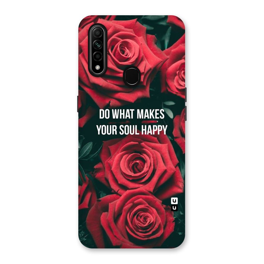 Soul Happy Back Case for Oppo A31