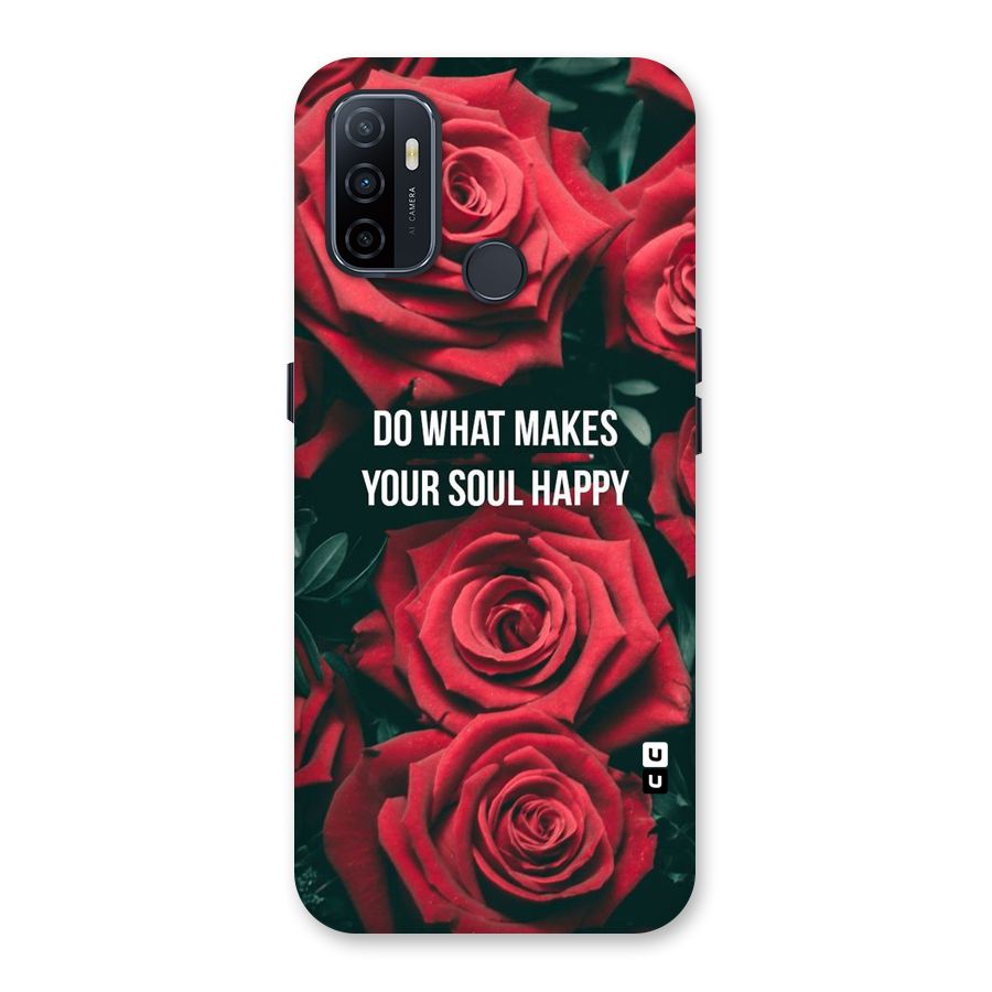 Soul Happy Back Case for Oppo A32